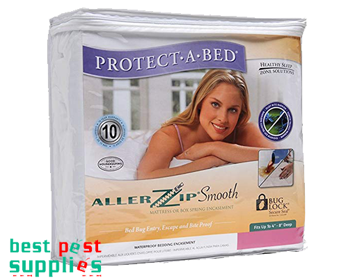 protect-a-bed allerzip smooth waterproof mattress protector