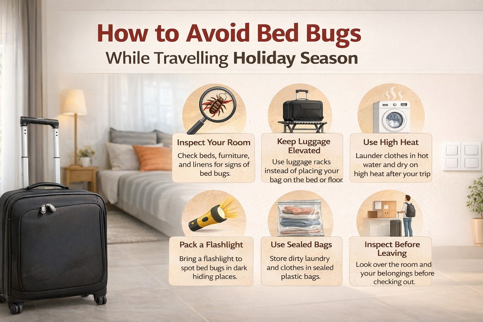 How to Avoid Bed Bugs While Travelling Holiday Season
