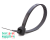 24″ Black heavy duty cable tie 10/pk